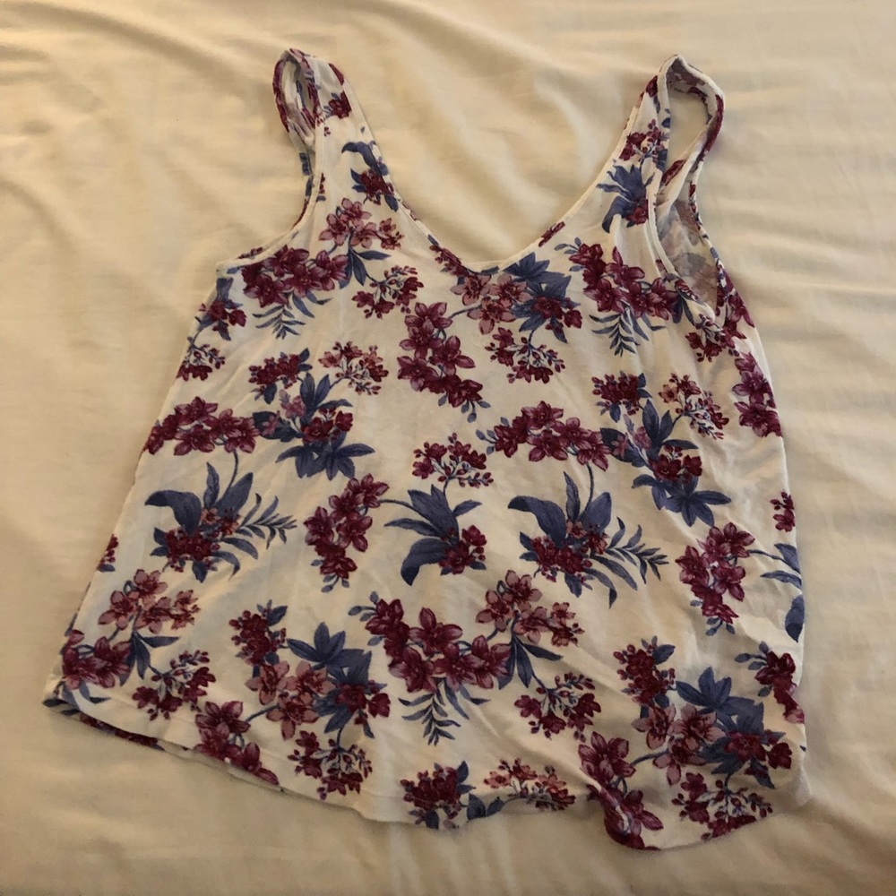 american eagle floral tank top